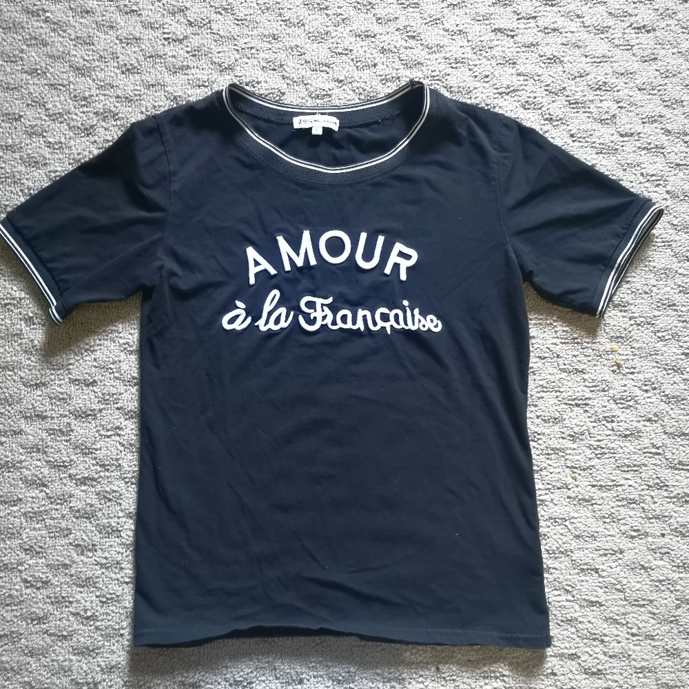 🌟 🔝 Size s black tee shirt writing